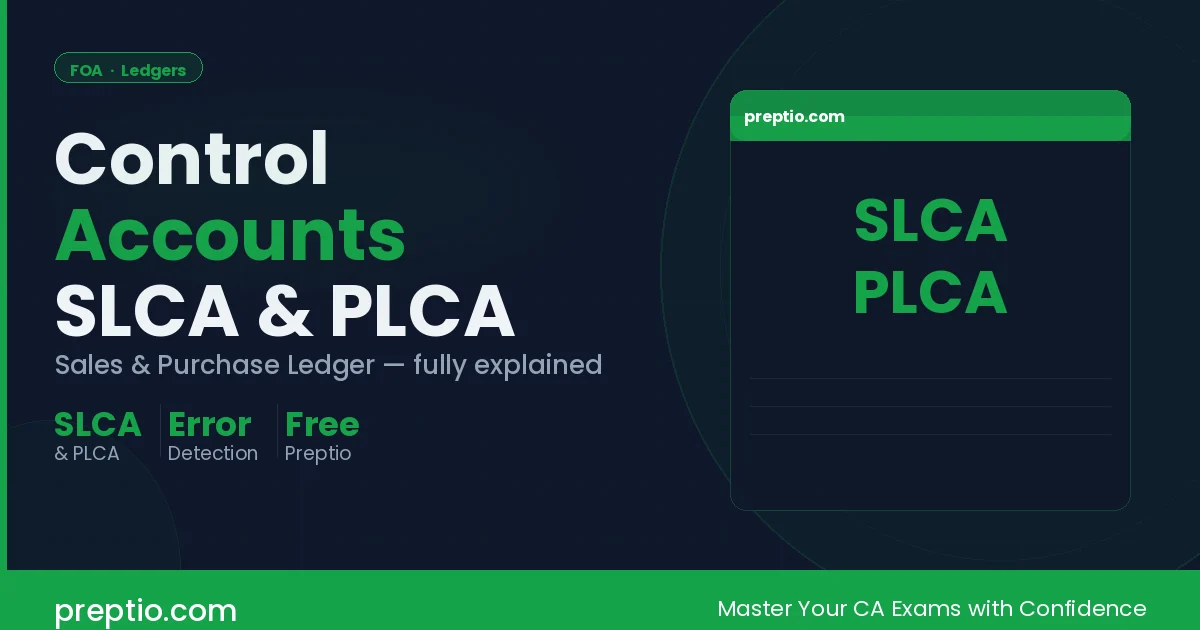 Control Accounts — Sales Ledger & Purchase Ledger Explained